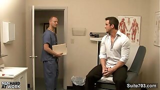 Hot gay gets pain in the neck inspected wits dilute